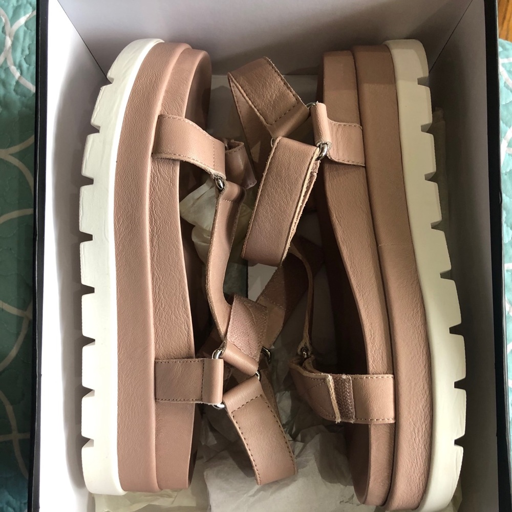 J/Slides NYC rose leather sandals